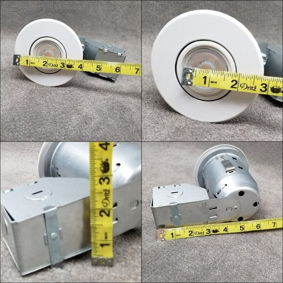 Globe LED Recessed Light Kit 9082101  3" Soft White Spot Swivel 50W 400 Lumens - Picture 9 of 11